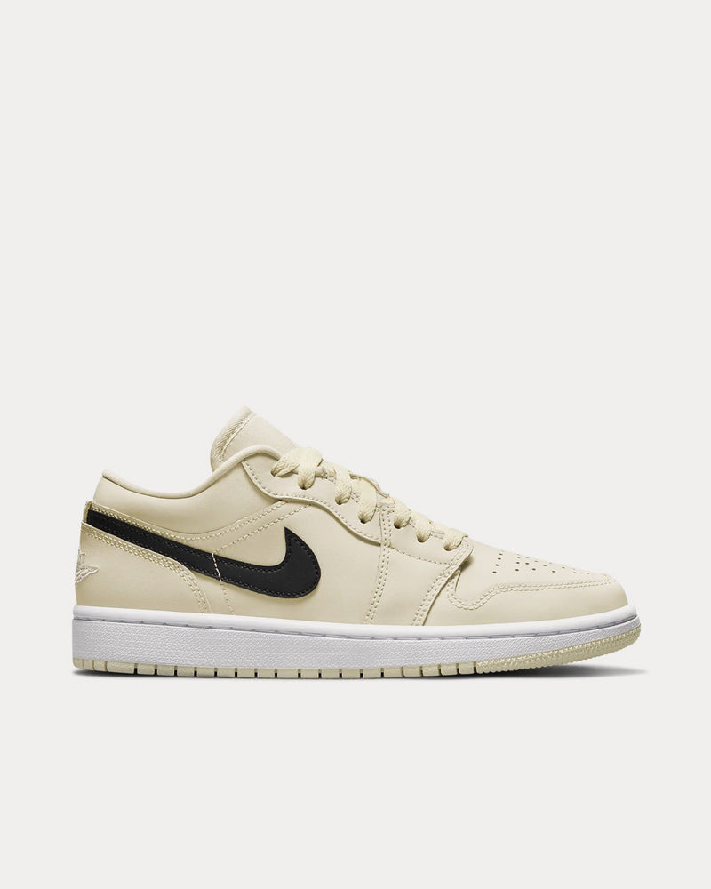 Jordan Air Jordan 1 Low Coconut Milk / White / Black Low Top Sneakers - 1