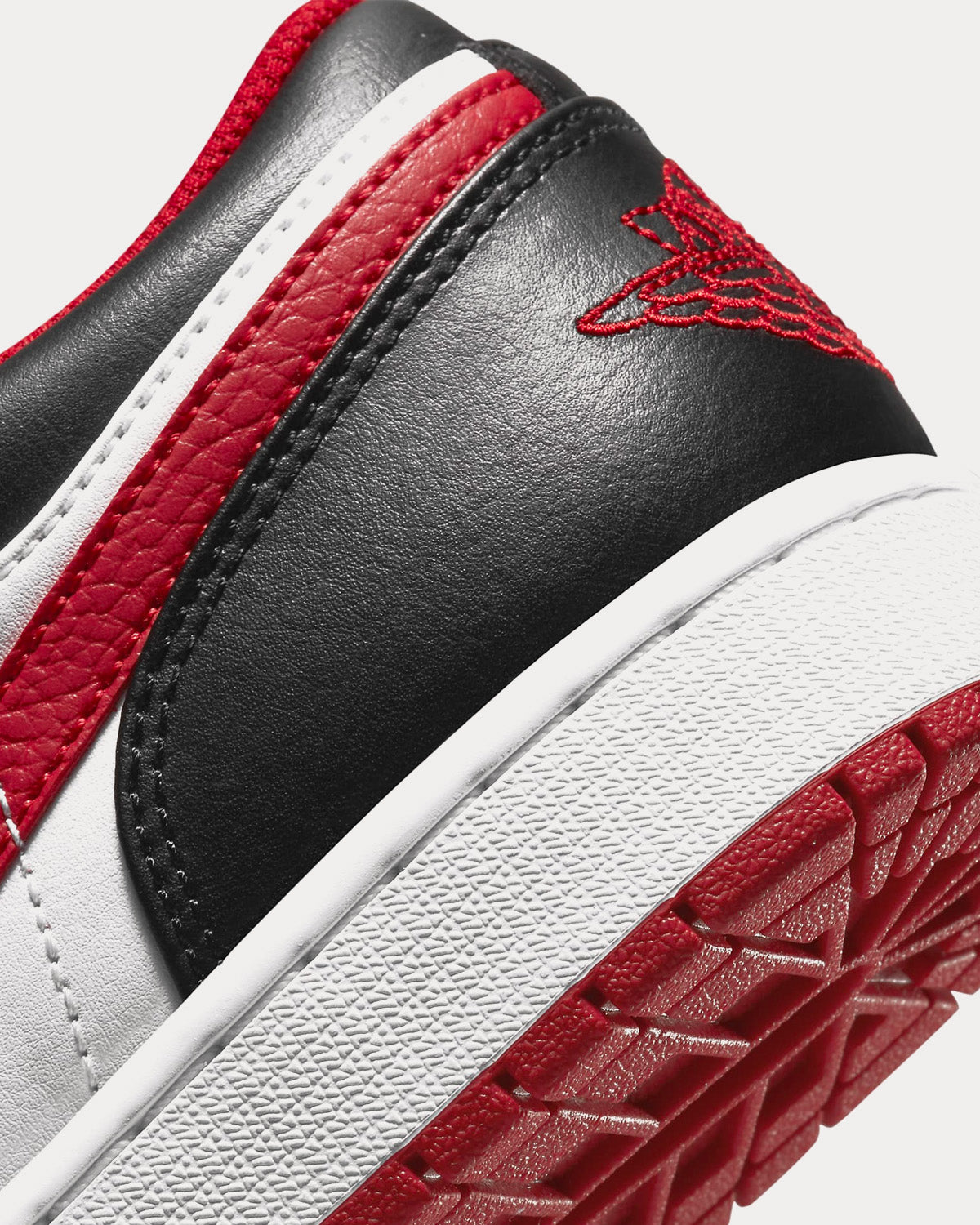 Jordan Air Jordan 1 Low White Black Gym Red Low Top Sneakers Sneak in Peace