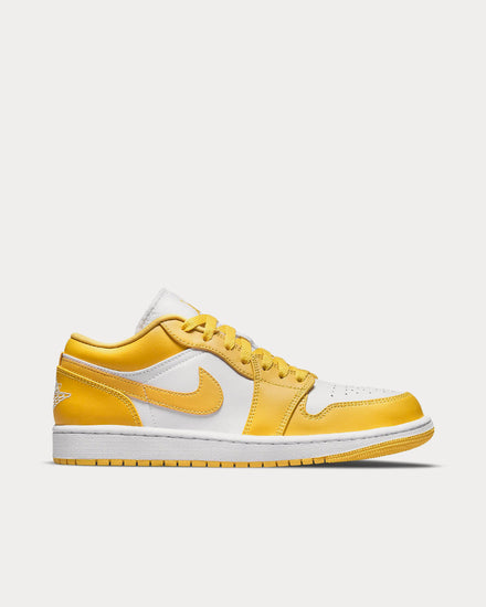 Jordan Air Jordan 1 Low White / Pollen Low Top Sneakers - 1