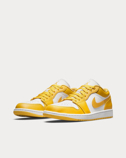 Jordan Air Jordan 1 Low White / Pollen Low Top Sneakers - 3