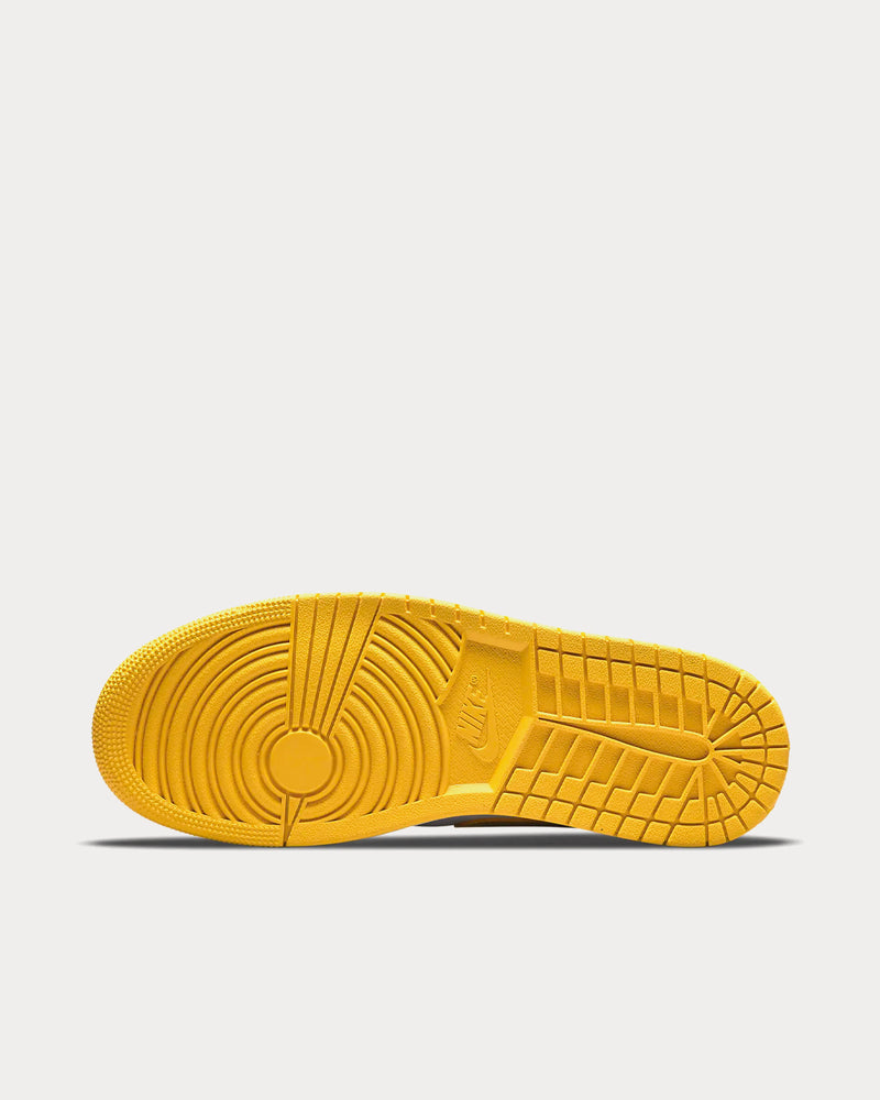 Jordan Air Jordan 1 Low White / Pollen Low Top Sneakers - 4
