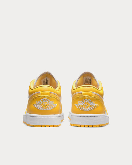 Jordan Air Jordan 1 Low White / Pollen Low Top Sneakers - 5