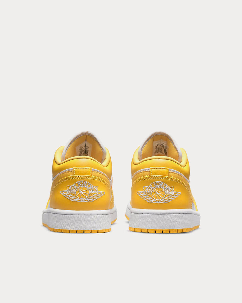 Jordan Air Jordan 1 Low White / Pollen Low Top Sneakers - 5