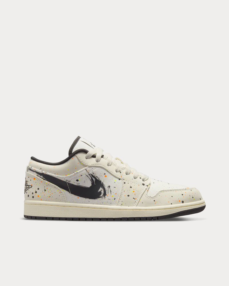 Jordan Air Jordan 1 Low SE Sail / Total Orange / Electric Green / Black Low Top Sneakers - 1