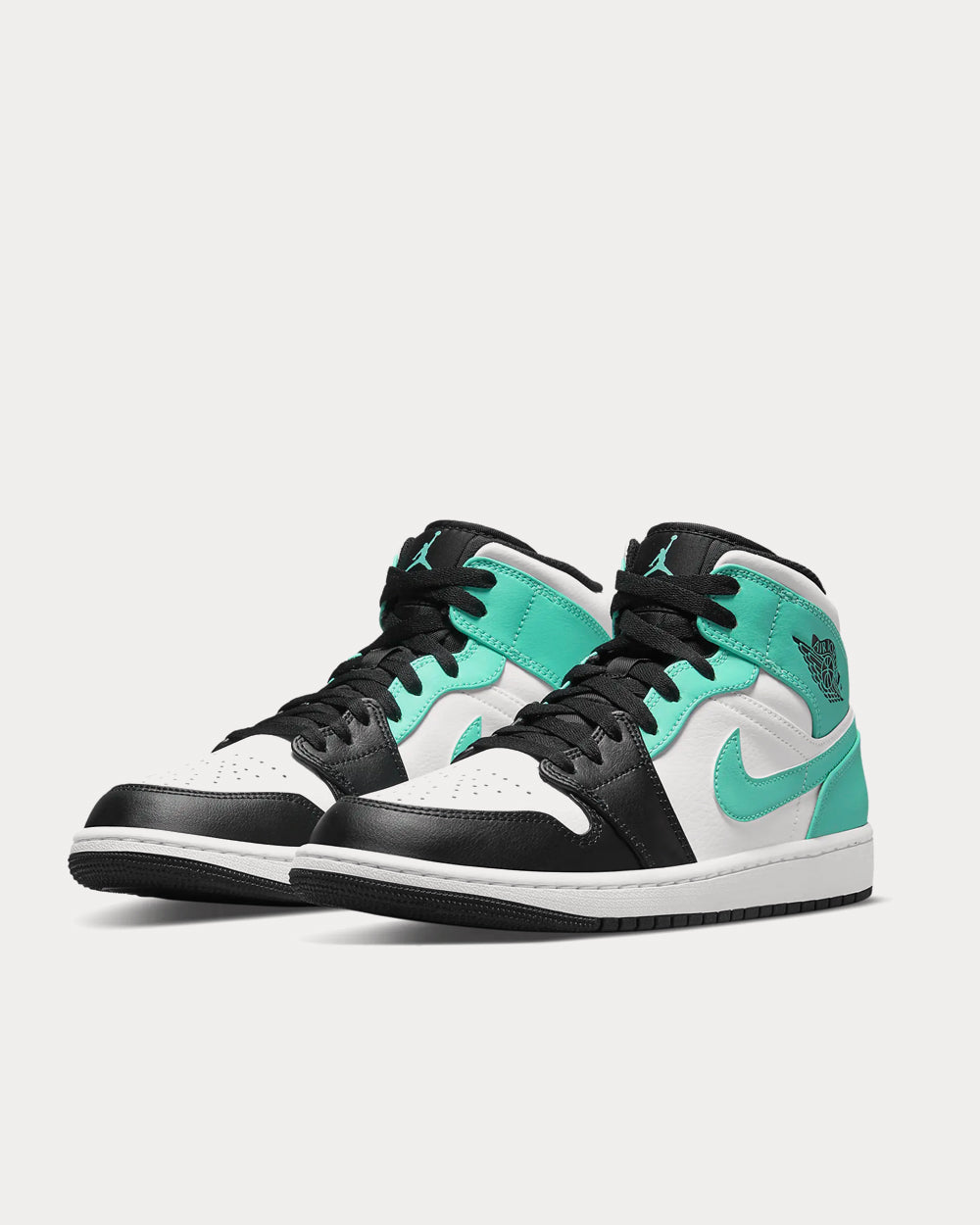 Jordan Air Jordan 1 Mid White Black Tropical Twist High Top Sneakers Sneak in Peace
