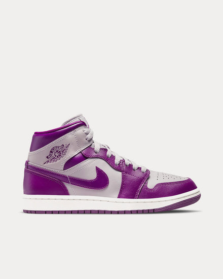 Jordan Air Jordan 1 Mid Amethyst Ash / Sail / Red Plum High Top Sneakers - 1