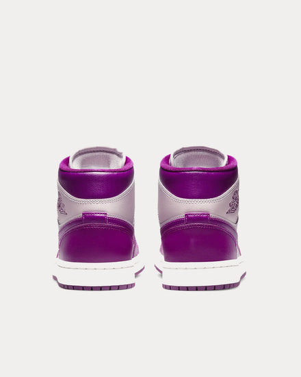 Jordan Air Jordan 1 Mid Amethyst Ash / Sail / Red Plum High Top Sneakers - 4