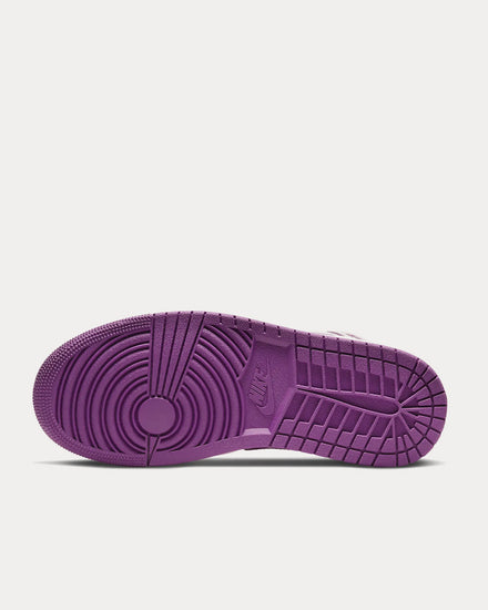 Jordan Air Jordan 1 Mid Amethyst Ash / Sail / Red Plum High Top Sneakers - 5