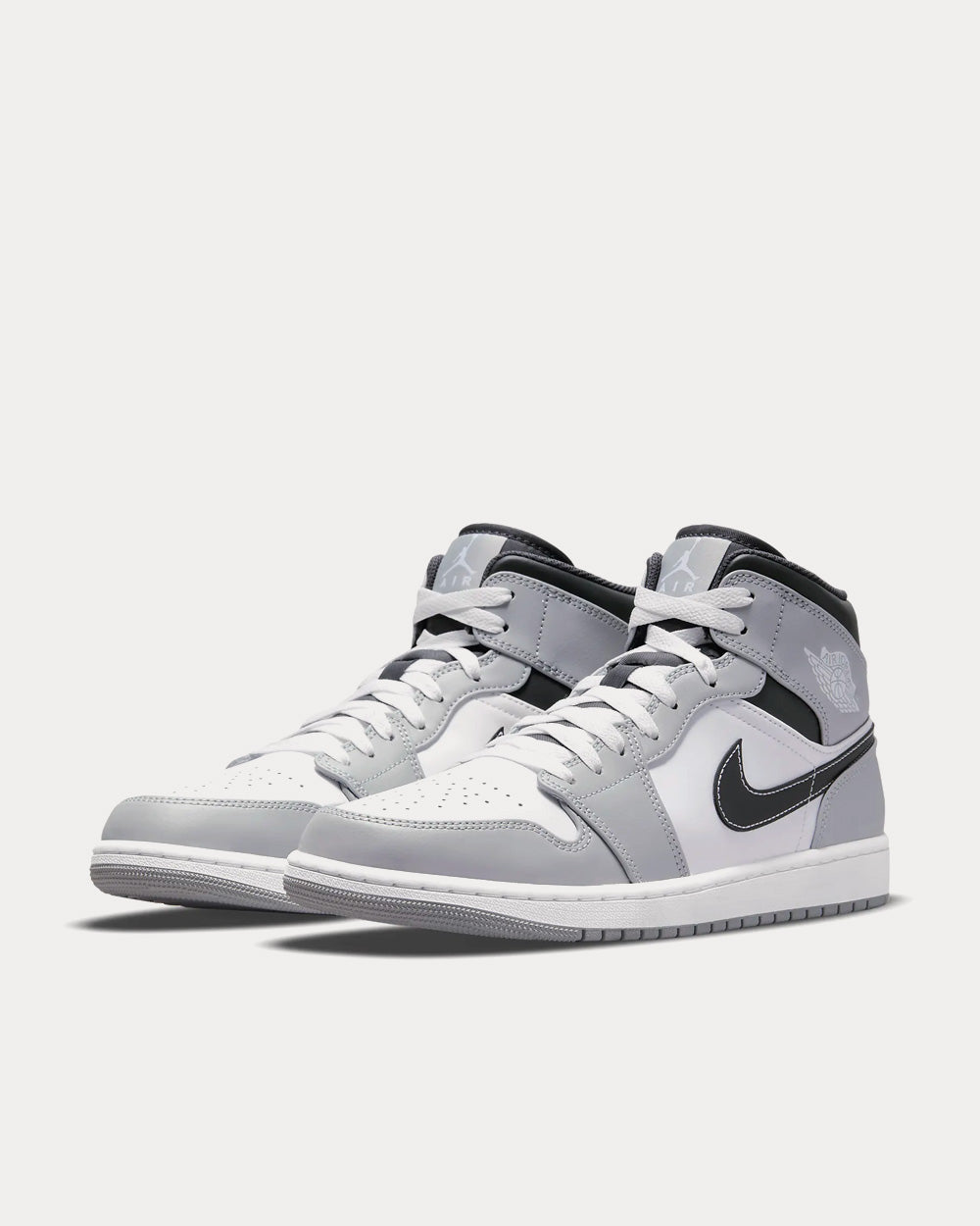 Jordan Air Jordan 1 Light Smoke Grey Anthracite White Mid Top Sneakers Sneak in Peace