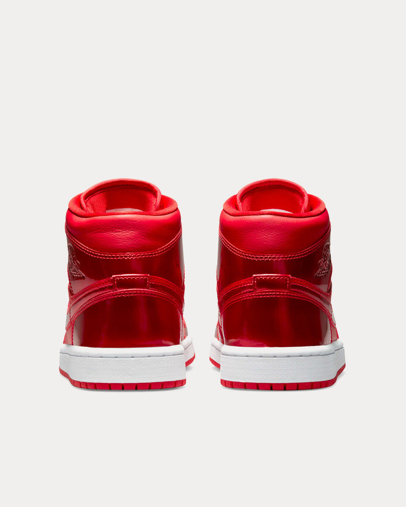 Jordan Air Jordan 1 Mid SE Red Pomegranate High Top Sneakers - 4