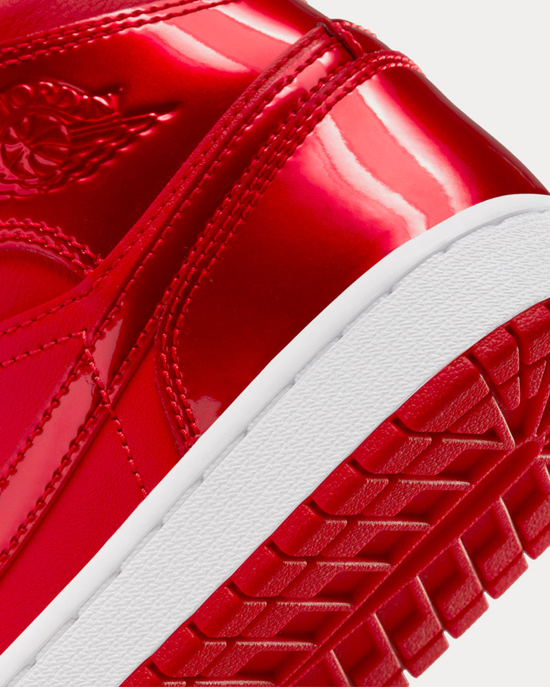 Jordan Air Jordan 1 Mid SE Red Pomegranate High Top Sneakers - 6