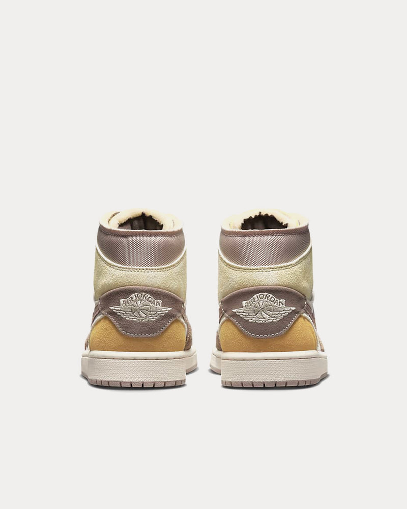 Jordan Air Jordan 1 Mid SE Craft High Sail / Fossil Stone High Top Sneakers - 4