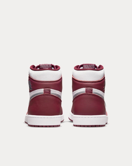 Jordan Air Jordan 1 Retro High OG Bordeaux / Metallic Silver / White High Top Sneakers - 4