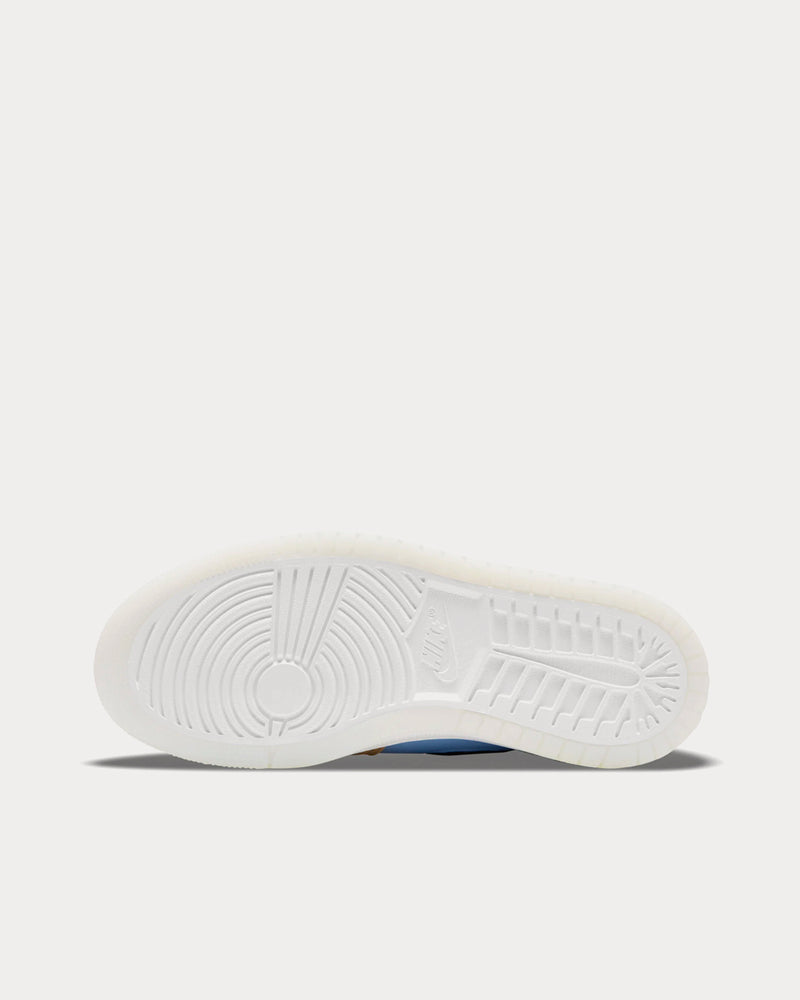 Jordan Air Jordan 1 Zoom Air Comfort Psychic Blue / Black / Sesame / White High Top Sneakers - 5