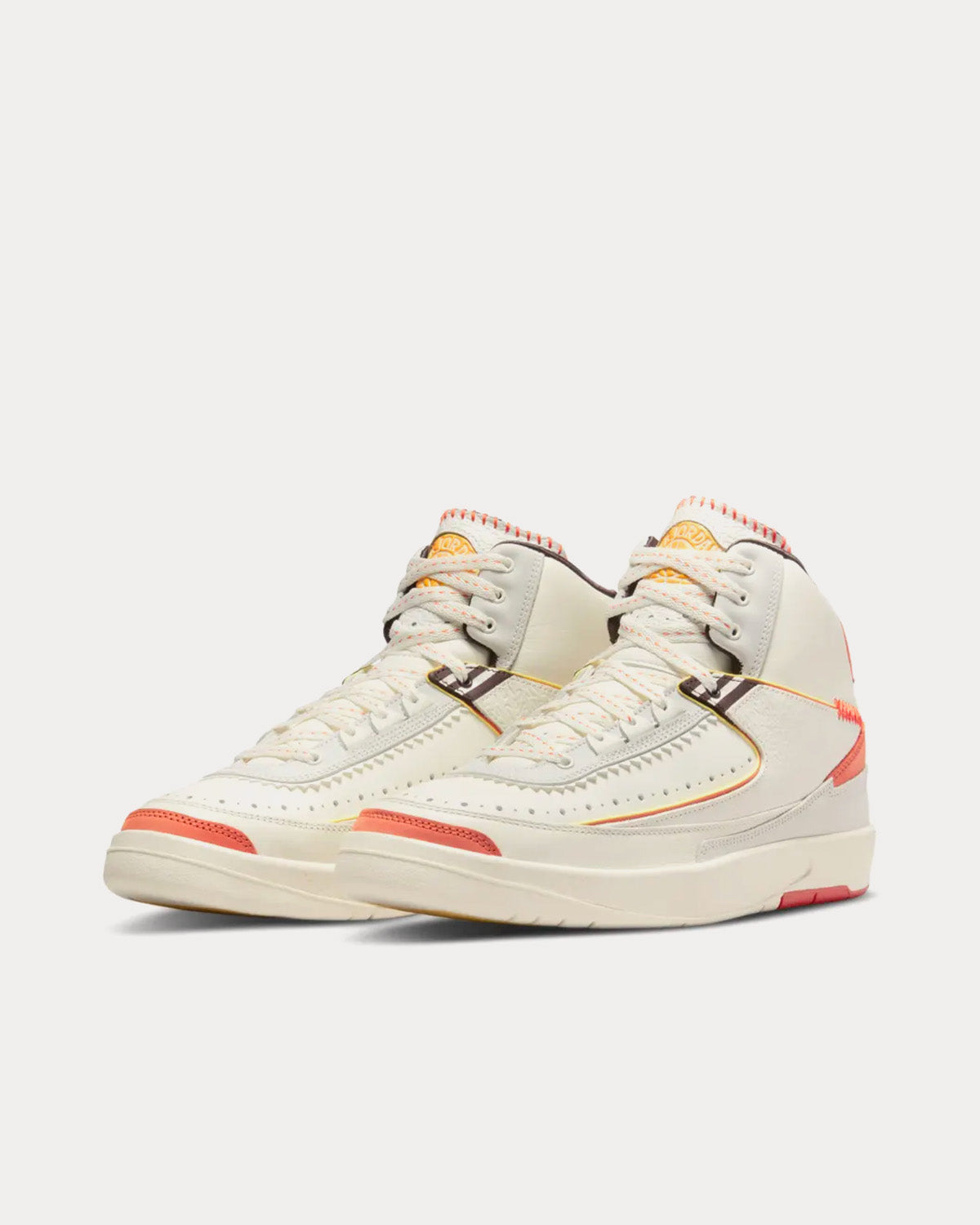 Jordan Unisex x Maison Château Air Jordan 2 Rouge Orange and Sail High ...