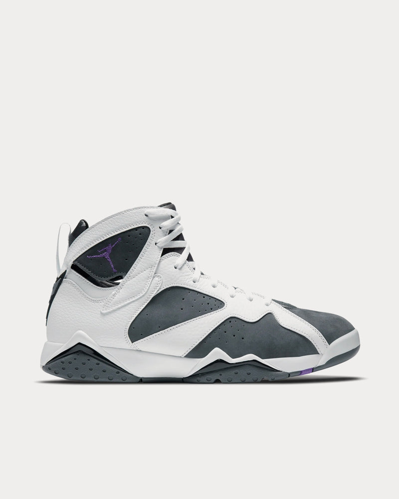 Jordan Air Jordan 7 Flint White / Purple / Grey / Black High Top Sneakers - 1