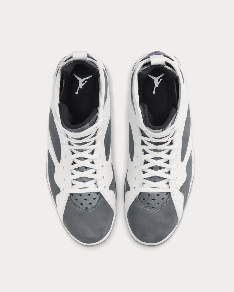 Jordan Air Jordan 7 Flint White / Purple / Grey / Black High Top Sneakers - 3