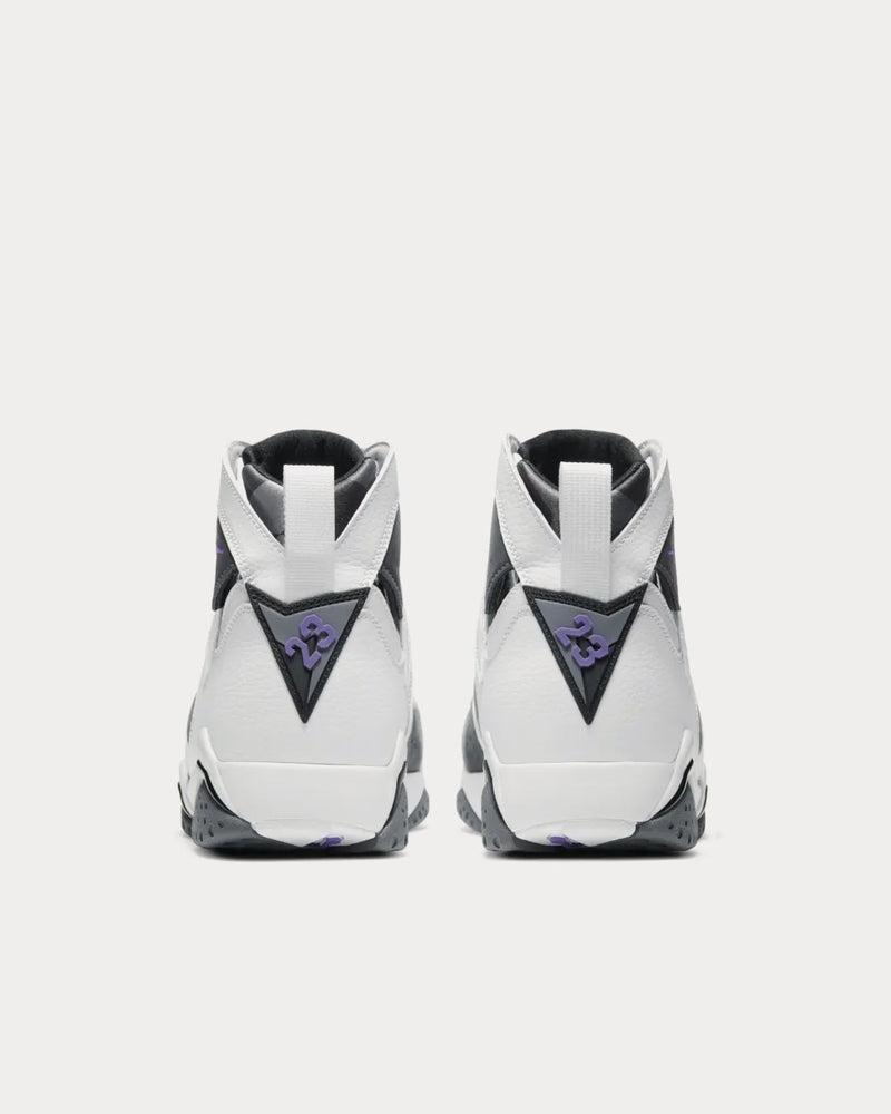 Jordan Air Jordan 7 Flint White / Purple / Grey / Black High Top Sneakers - 4