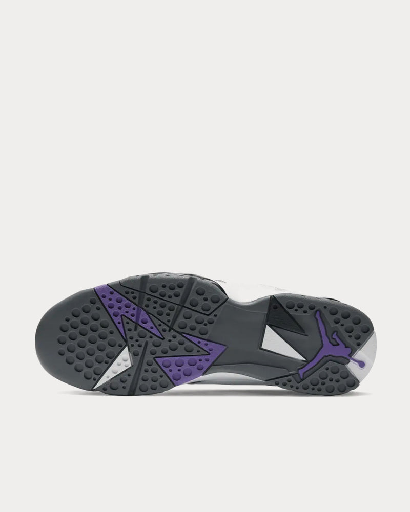 Jordan Air Jordan 7 Flint White / Purple / Grey / Black High Top Sneakers - 5
