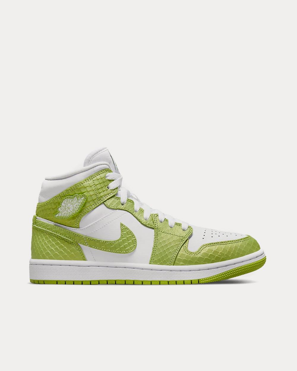 Jordan Women's Air Jordan Mid SE White Vivid Green High Top