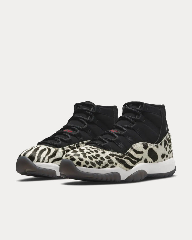 Jordan Air Jordan 11 Animal Instinct Black / White High Top Sneakers - 3
