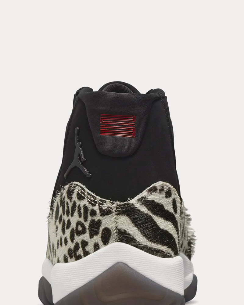 Jordan Air Jordan 11 Animal Instinct Black / White High Top Sneakers - 6