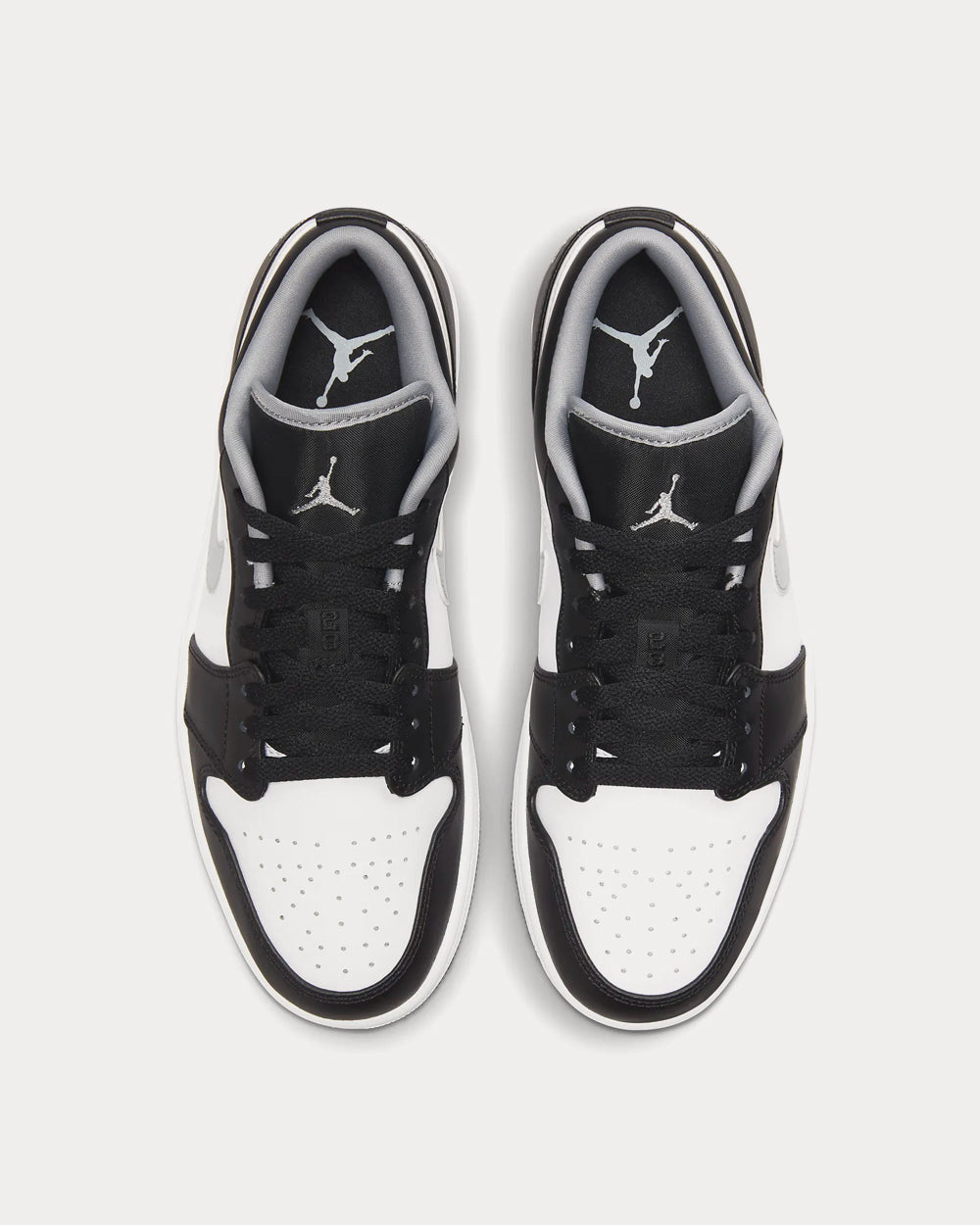 Jordan Air Jordan 1 Black White Particle Grey Low Top Sneakers Sneak in Peace