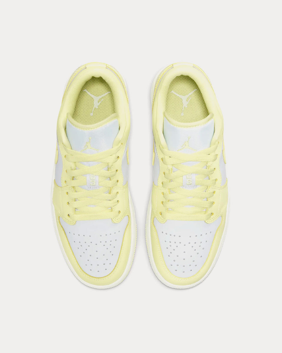 Jordan Air Jordan 1 Low Pure Platinum White Citron Tint Low Top Sneakers Sneak in Peace