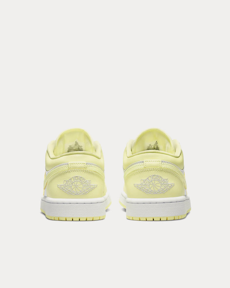 Jordan Air Jordan 1 Low Pure Platinum / White / Citron Tint Low Top Sneakers - 4