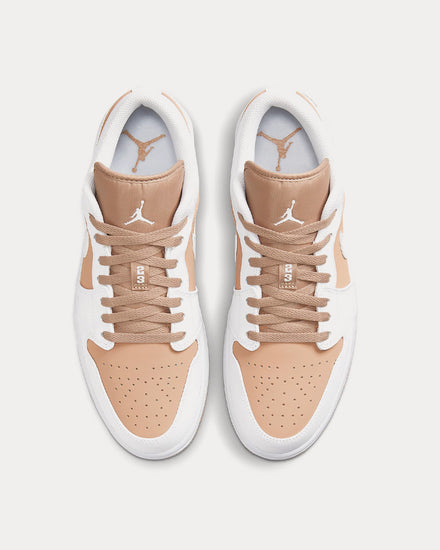 Jordan Air Jordan 1 Low White / Hemp / Gum Yellow / White Low Top Sneakers - 2