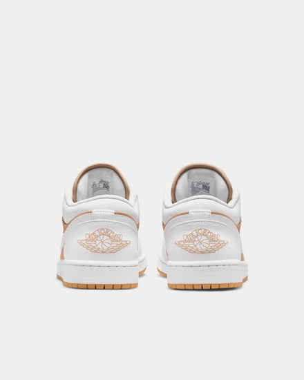 Jordan Air Jordan 1 Low White / Hemp / Gum Yellow / White Low Top Sneakers - 4