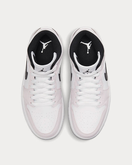 Jordan Air Jordan 1 Mid Light Violet / White / Black High Top Sneakers - 2