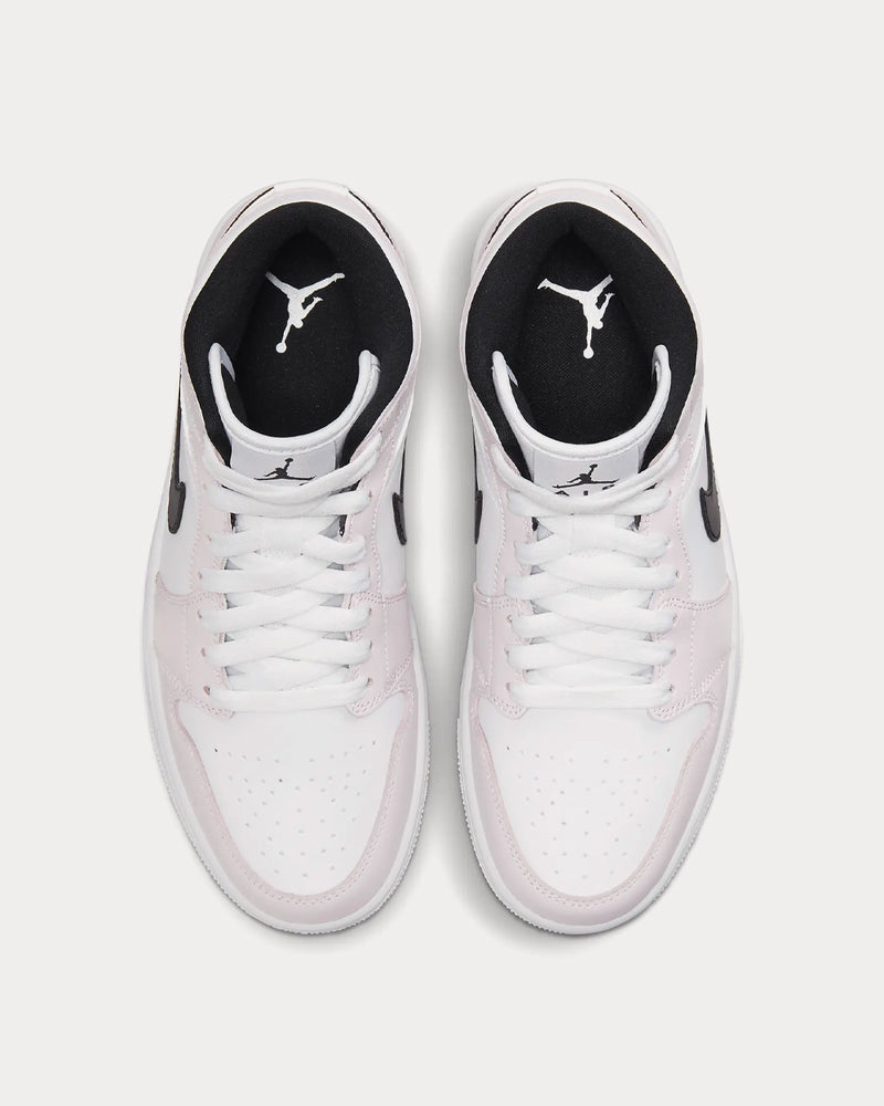 Jordan Air Jordan 1 Mid Light Violet / White / Black High Top Sneakers - 2