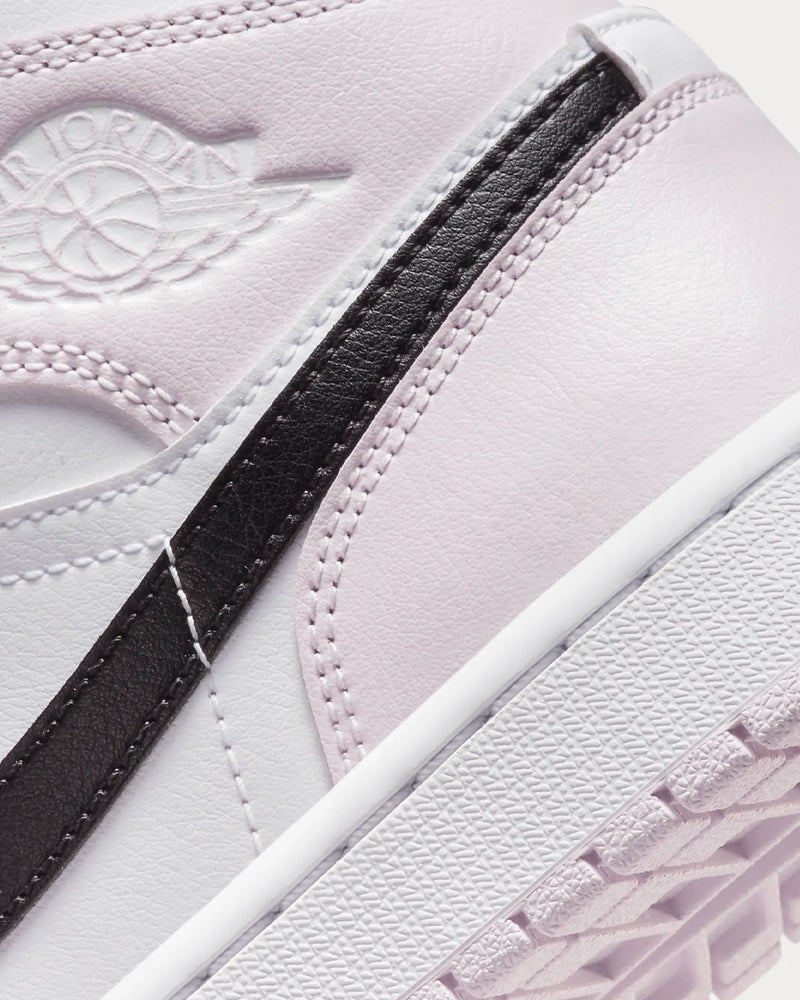 Jordan Air Jordan 1 Mid Light Violet / White / Black High Top Sneakers - 6