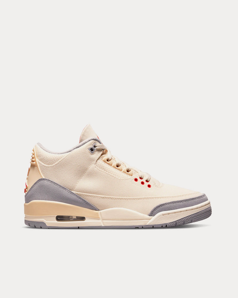 Jordan Air Jordan 3 Retro Muslin High Top Sneakers - 1