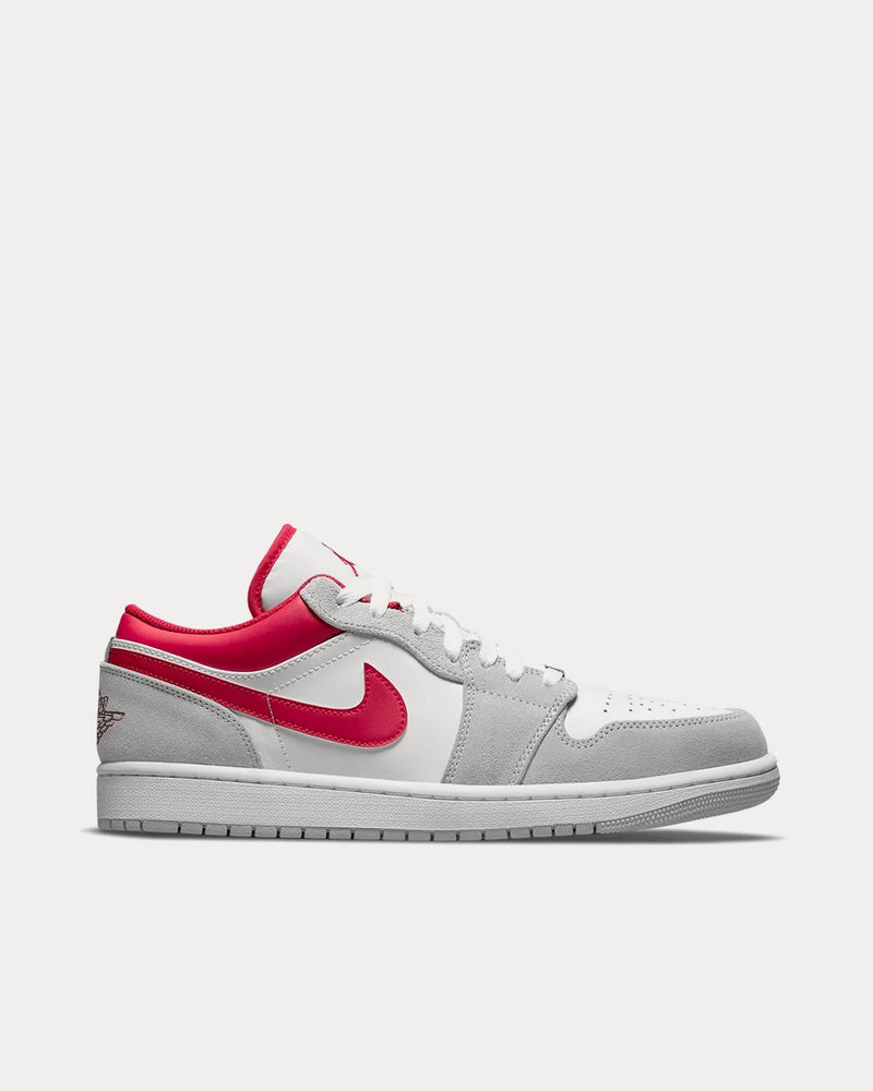 Jordan Air Jordan 1 Low SE Light Smoke Grey / Gym Red / White Low Top Sneakers - 1