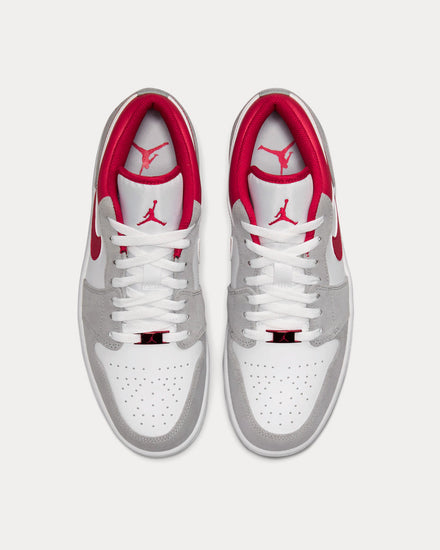 Jordan Air Jordan 1 Low SE Light Smoke Grey / Gym Red / White Low Top Sneakers - 2