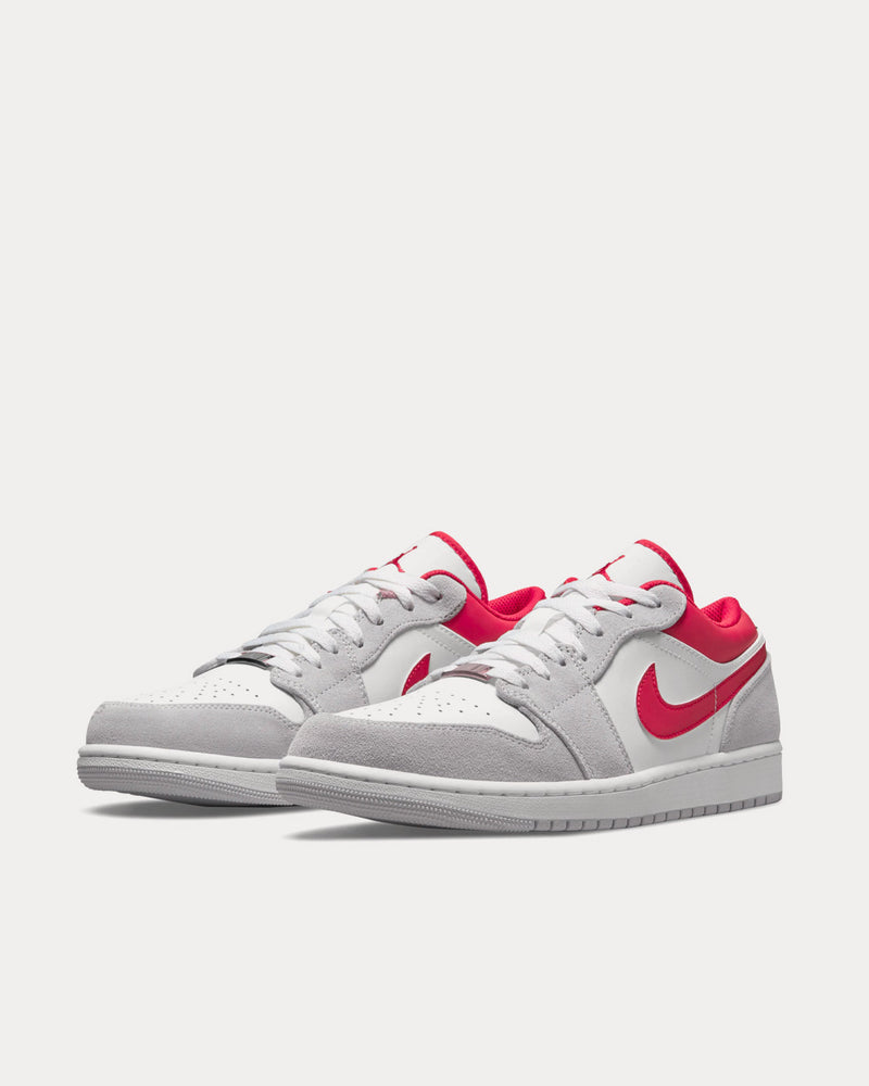 Jordan Air Jordan 1 Low SE Light Smoke Grey / Gym Red / White Low Top Sneakers - 3