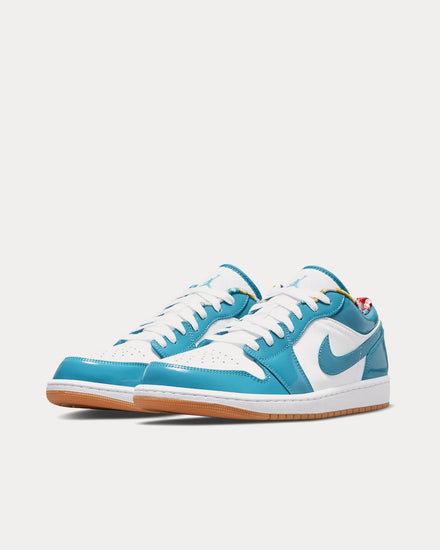 Jordan Air Jordan 1 Low SE 'Barcelona Cyber Teal' White / Armoury Navy Low Top Sneakers - 3
