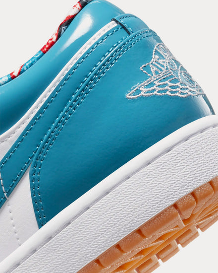 Jordan Air Jordan 1 Low SE 'Barcelona Cyber Teal' White / Armoury Navy Low Top Sneakers - 6