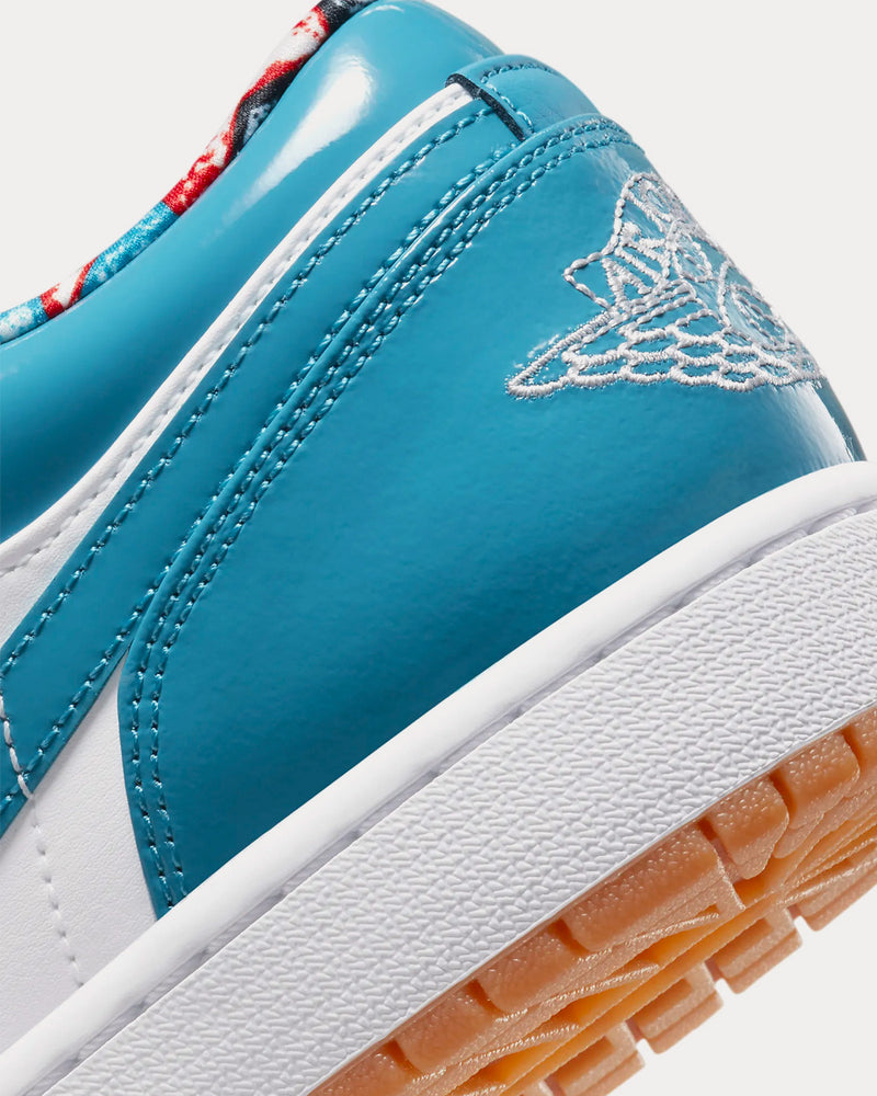 Jordan Air Jordan 1 Low SE 'Barcelona Cyber Teal' White / Armoury Navy Low Top Sneakers - 6