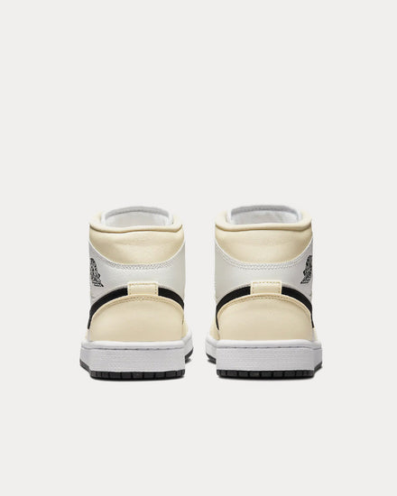 Jordan Air Jordan 1 Mid Coconut Milk / Summit White / White / Black High Top Sneakers - 4
