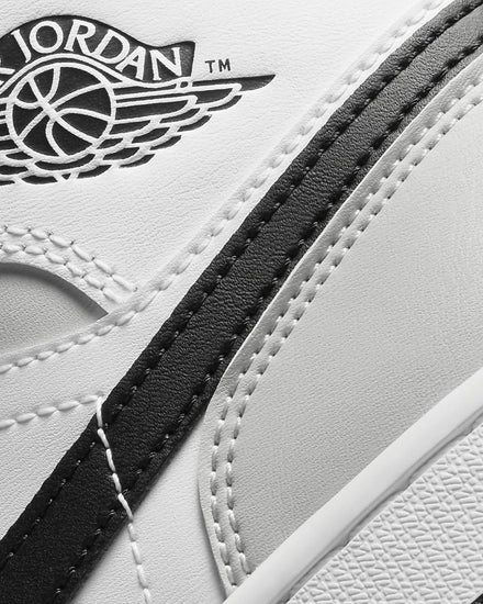 Jordan Air Jordan 1 Mid Grey Fog / White / Black Mid Top Sneakers - 5
