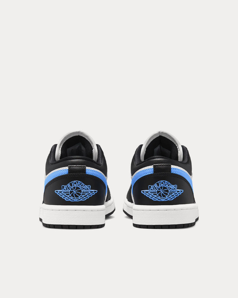 Jordan Air Jordan 1 Low Black / White / University Blue Low Top Sneakers - 4