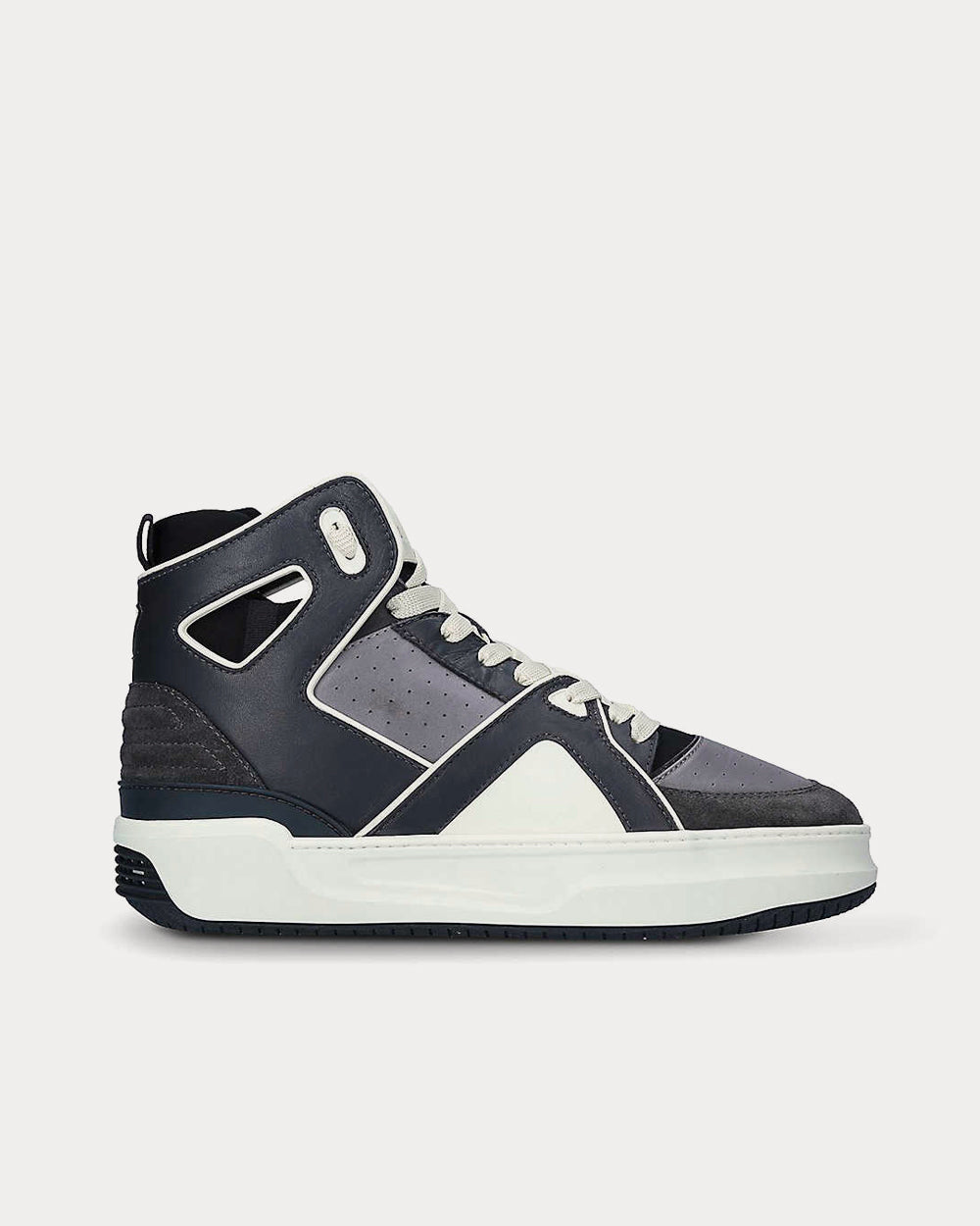 Just Don - JD1 Basketball Black White High Top Sneakers