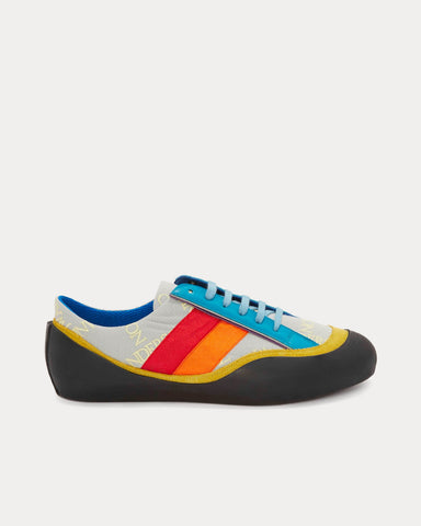 JW Anderson Bubble Leather & Canvas Multi / Black Low Top Sneakers