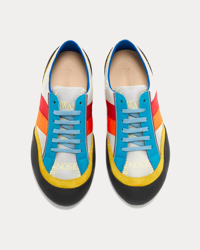 JW Anderson Bubble Leather & Canvas Multi / Black Low Top Sneakers - 2