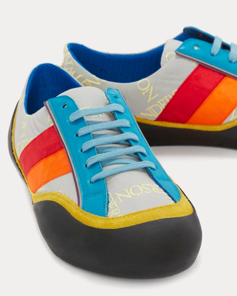 JW Anderson Bubble Leather & Canvas Multi / Black Low Top Sneakers - 3