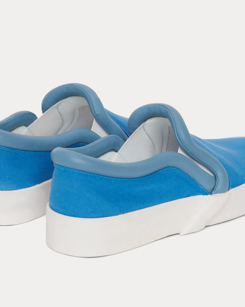 JW Anderson Bumper-Tube Canvas Blue / Lilac Slip On Sneakers - 4
