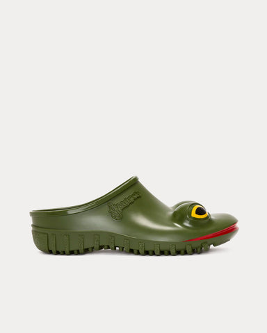 JW Anderson x Wellipets Frog Loafer Green Slip Ons